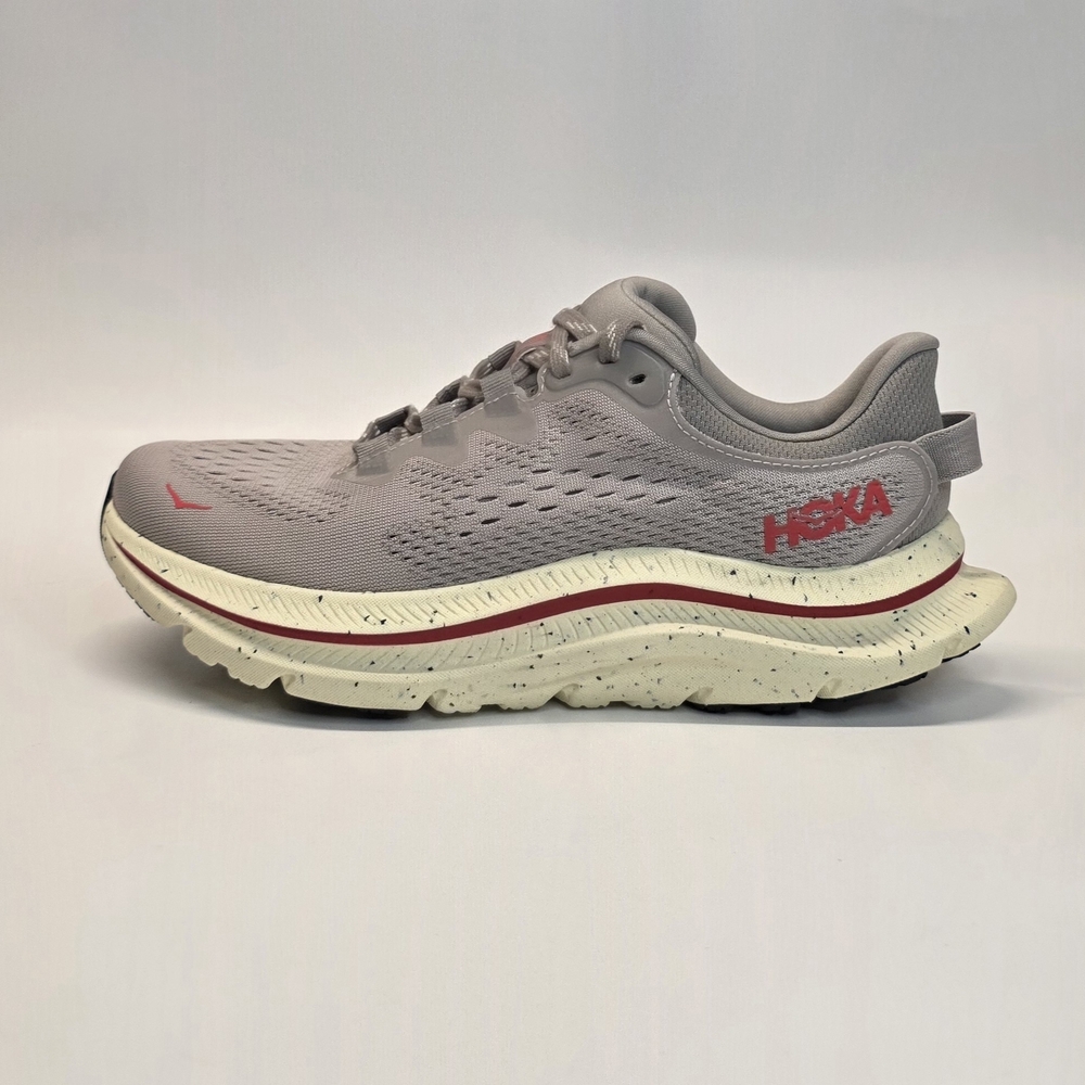 New Hoka One One Kawana 2 Alabaster Cosmic Grey Running Sneakers Women's Size 6.